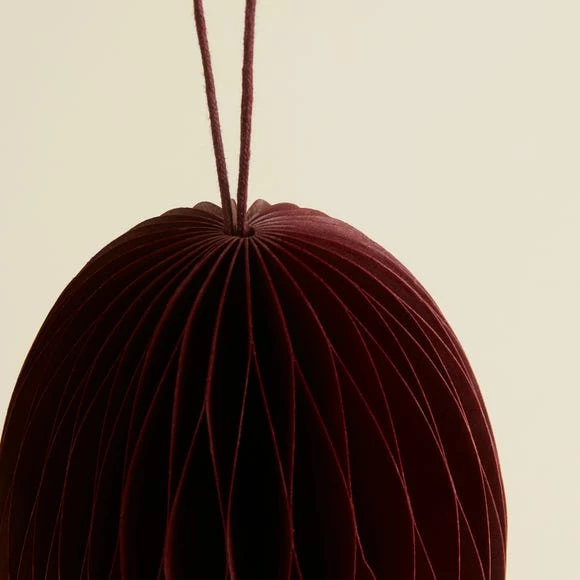 Best Sale 🌟 Dunelm Merlot Honeycomb Tassel Paper Decoration 🔔 - Image 2