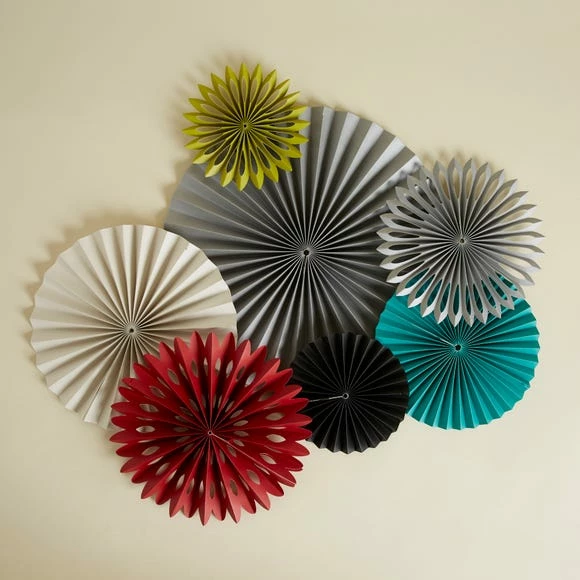Best deal ๐ฅ Dunelm Set of 7 Scandi Paper Fans ๐ - Image 3