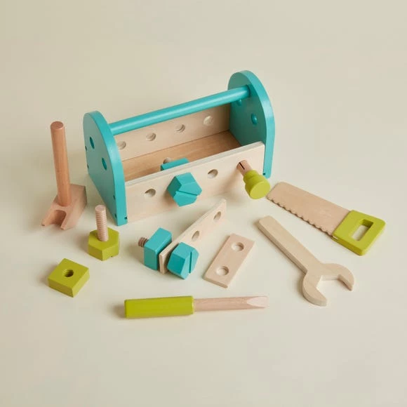 Buy ๐ Dunelm Wooden 14 Piece Tool Box ๐ - Image 3