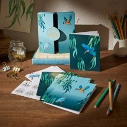 Brand new ⭐ Waterside Set of 8 Note Card Set with Stickers 🔥