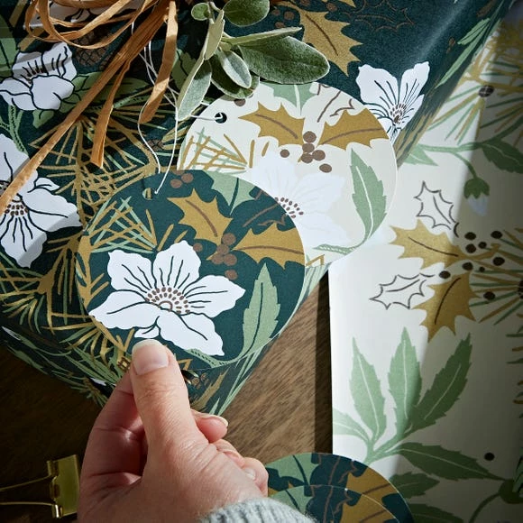 Cheapest ๐คฉ Dunelm โ Christmas Rose Pack of 8 Tags ๐ - Image 3