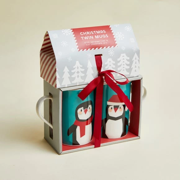 Cheap ๐ Dunelm Hot Chocolate Twin Mug Gift Set โจ - Image 3