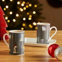 Wholesale 🎁 Dunelm 🐕 Dogs Twin Tea Set Mugs and Tray 🤩