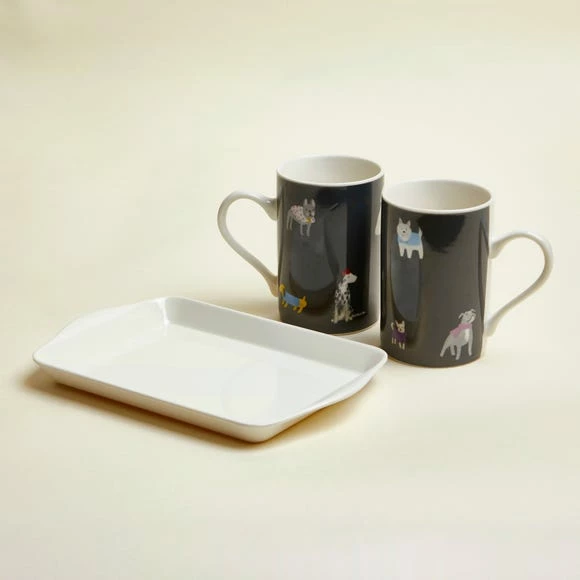 Wholesale ๐ Dunelm ๐ Dogs Twin Tea Set Mugs and Tray ๐คฉ - Image 4