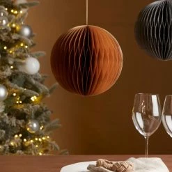 Best Sale 🛒 Dunelm 20cm Gold Paper Hanging Decoration 👍