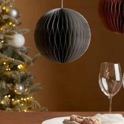 Wholesale 😍 Dunelm 20cm Grey Paper Hanging Decoration 😉