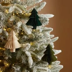 Discount ⭐ Dunelm Set of 3 Paper Tree Hanging Decoration 😀