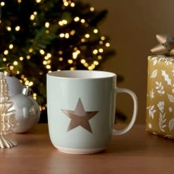 Buy ✔️ Dunelm Seafoam Monogram Star Mug 🥰