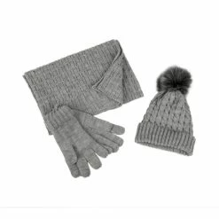Brand new 👏 Totes totes Ladies Grey Hat Scarf and Gloves Gift Set 💯