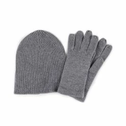 Deals 💯 Totes totes Ladies Grey Cashmere Hat and Glove Set 😍