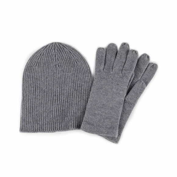 Deals 💯 Totes totes Ladies Grey Cashmere Hat and Glove Set 😍