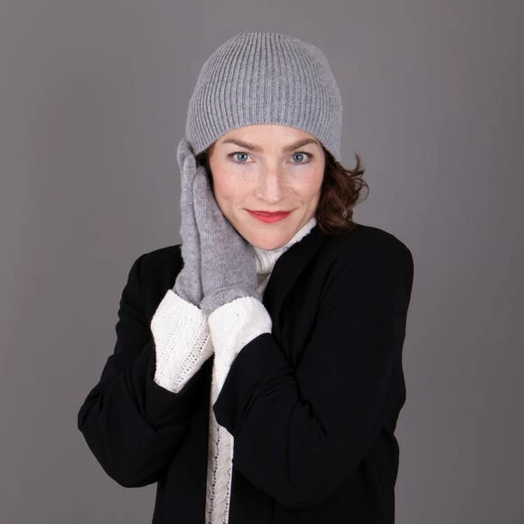 Deals 💯 Totes totes Ladies Grey Cashmere Hat and Glove Set 😍 - Image 2